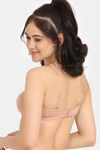 Zivame Double Layered Non Wired Medium Coverage Strapless Bra - Maple Sugar — thumbnail 2